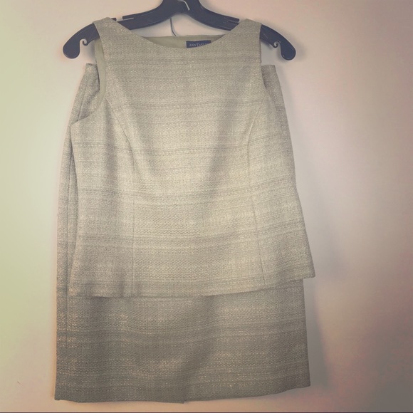 Ann Taylor Dresses & Skirts - Ann Taylor shimmer gold two-piece pencil skirt set